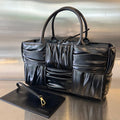 BOTTEGA VENETA SMALL ARCO TOTE 30 IN BLACK SOFT LAMBSKIN