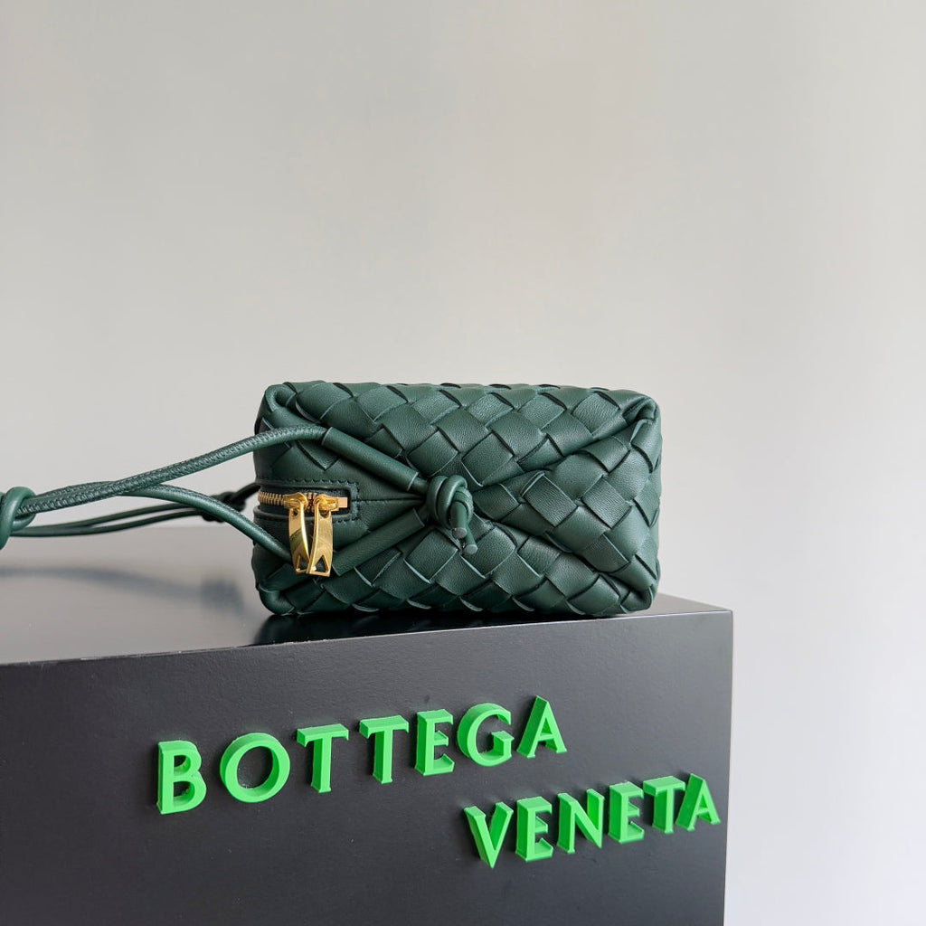 MINI LOOP CAMERA BAG 22 IN DARK GREEN CALFSKIN