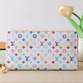 LOUIS VUITTON ZIPPY WALLET 19 IN WHITE MIX COLORFUL CALFSKIN